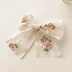 Custom Logo Printed Decoration Ribbon Bow Tie Handmade Flowers Christmas Gift