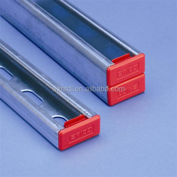 Quality 1 5 8 Unistrut End Caps White Strut Plastic End Cap 25mm 48mm wholesale