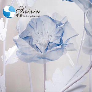 Beautiful set 3 pcs different long stem silk passion flowers for wedding event