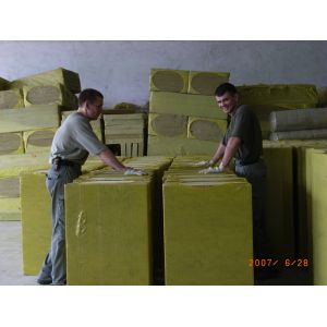 Low Thermal Conductivity stonewool Insulation Board , Mineral Wool Slabs OEM