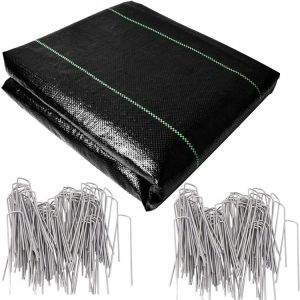 Construction Black White Yellow Color PP Woven Geotextile Length 50-100m/roll at