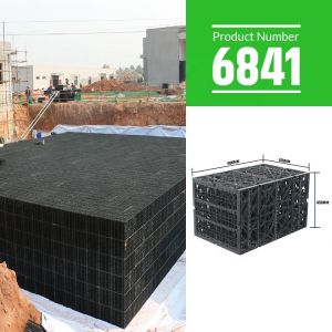 Black Plastic Geocellular Infiltration Drainage Box For Rainwater Collection