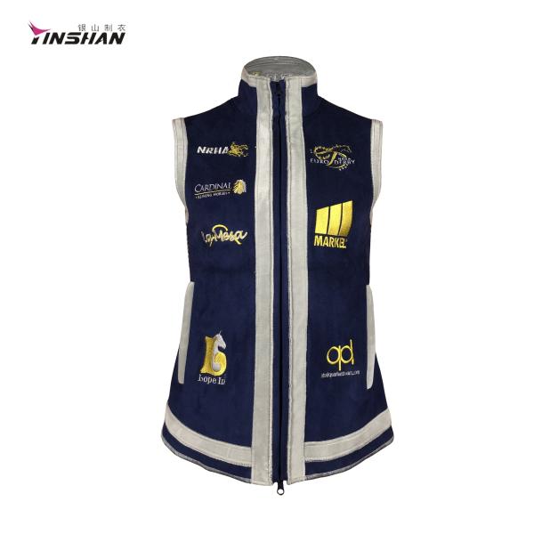 Motorcycle Auto Racing Wear Men's Softshell Vests for Winter Sports Custom Team