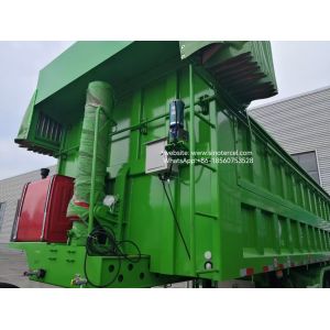 3 Axle Front Hydraulic Lift Semi Dump 24CBM High Efficiency Unloading With A