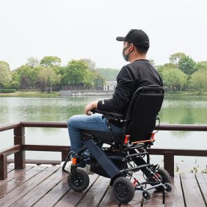 Cheap Electric Lithium Battery Motorized Power Wheelchair Aluminum Alloy for sale