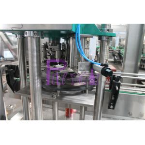 Screw Feeding Type Cola / Soda Can Filling Machine / Canning Machine Plc Control