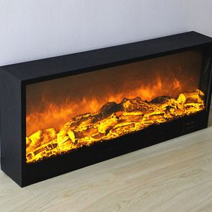 Built-In Decoration No Heat Electric Fireplace 1000mm With Classical LED Flame