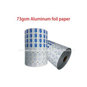 Custom Design Roll Aluminum Foil Paper for Alcohol Cotton Wrapper Light and