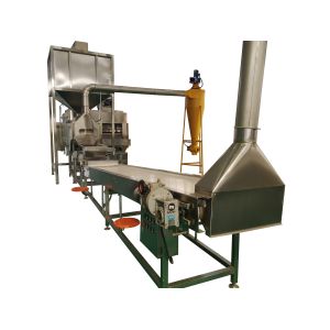 304 Stainless Steel 3.37kw Split Peanut Blanching Machine