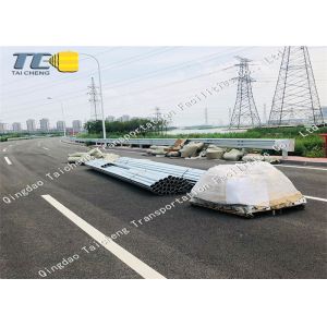 Buy cheap Curved Downhill Roller Guardrail Road Anti Collision Rolling Guard Barrier from wholesalers