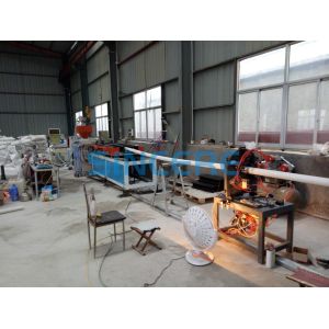 PP PE PA PVC Plastic Electric Corrugated Conduit Pipe Extruder Machine Extrusion
