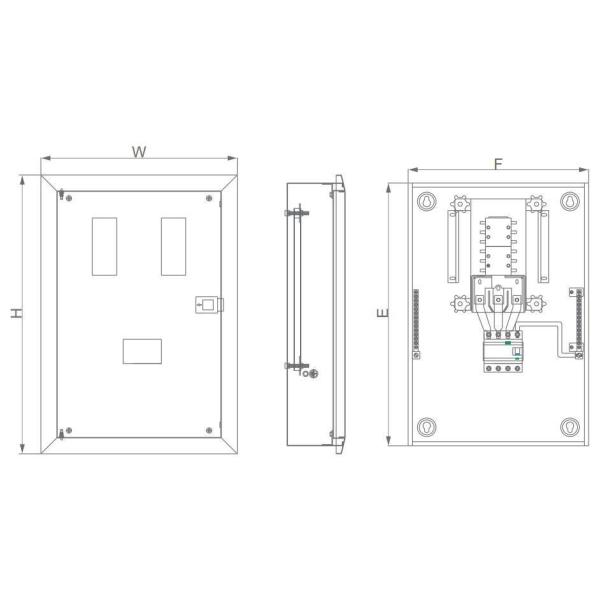 Low Voltage Three Phase Electrical Metal Distribution Box/Rail Type