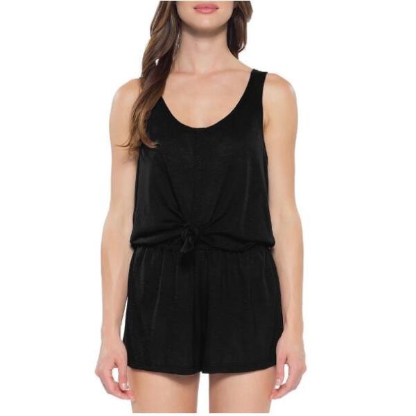 Quality Breezy Basics Knot Romper Swimsuit Cover-Up wholesale