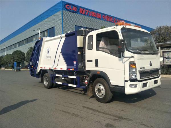 Quality 5 Or 8 Tons Garbage Waste Compactor HOWO 4x2 140HP 8m³ / Collector Trucks wholesale