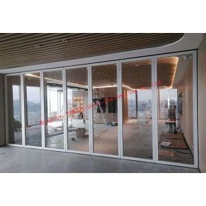 Office Desmontable Aluminum Frame Glass Partition Walls 800mm Width