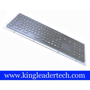 Stainless Steel Industrial Keyboard With Touchpad IP65 Liquid-Proof With 103