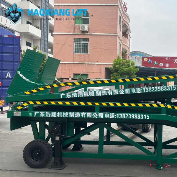 Blue 10t Portable Container Loading/Unloading Ramp – CE/ISO Certified Hydraulic
