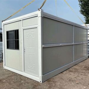 Grey White Folding Container House 50mm EPS Sandwich Panel Foldable House