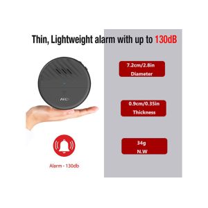 Loud 125dB Alarm and Vibration Sensors Low Battery Remind Glass Break Security