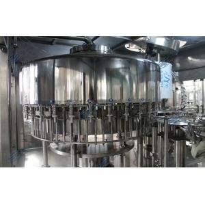 Flange Aspetic Filling And Sealing Machine Stainless Steel Double Cap System