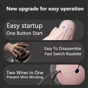 650mAh Smart Window Cleaning Robot Infrared Detection Anti Collision Slim Robot