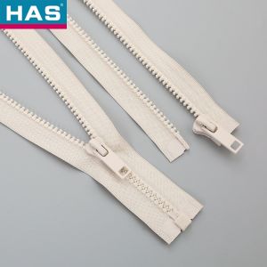 Plastic Teeth Customized Resin-Ended Rectangular Sheet Zipper For Travel Gear Or