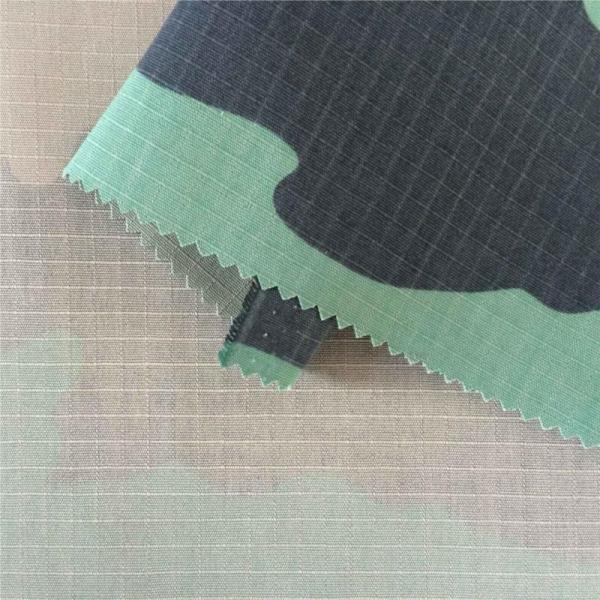 Quality 58/59'' Ripstop Polyester Cotton Camouflage Fabric For Military Jacket wholesale