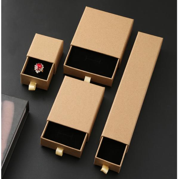 Quality Small Simple Black 	Jewelry Packaging Box For Earrings wholesale