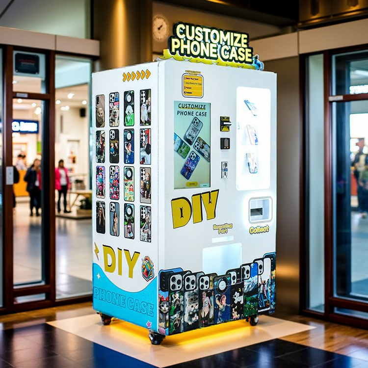 Cheap Compact Android Phone Case Printing Vending Machine with Multiple Payment Methods, Wide Brand Compatibility and 4G/Wi-Fi Network Connection for sale