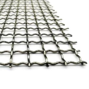 SS304 316 Galvanized Square Woven Wire Mesh Crimped Plain Weave Cutting Mesh