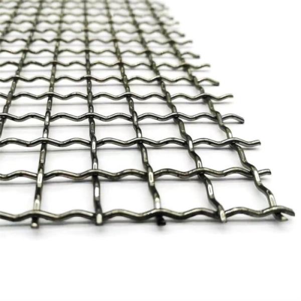 Quality Width 0.5m-2m Galvanized Crimped Wire Mesh Vibrating Waving Rustproof wholesale