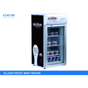 Freestanding Glass Front Mini Fridge Aluminium Inner OEM Service
