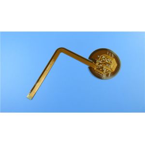 Flexible PCB Built on Polyimide With Wire Coil Pattern and Immersion Gold for