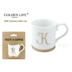 New Bone China Espresso cups with real gold decals