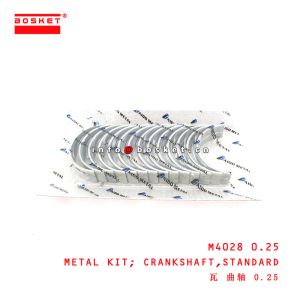 M4028 0.25 Standard Crankshaft Metal Kit suitable for ISUZU 6BD1-T 6BF1-T
