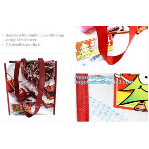 Shopping printing fabric insulated foldable bag, custom pp non woven bag tote