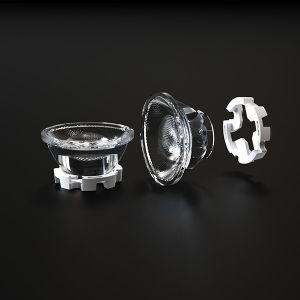 Viewing Angle 24 Degree COB LED Lens For Lighting Fixtures Low Glare