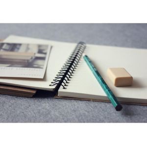 Cheap custom a4 paper spiral Notebook with colored paper for sale