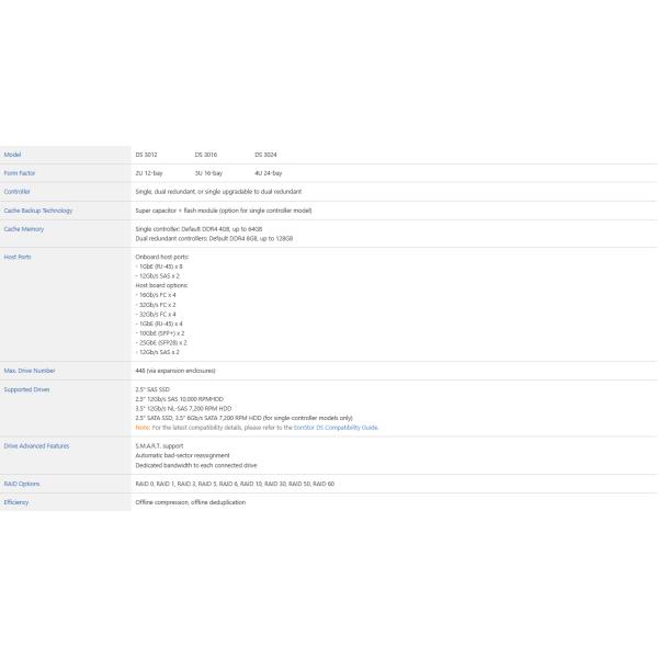 infortrend Storage DS 3000 DS 3012 2U 12bay
