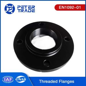 EN1092-01 PN6 TYPE 13 DN 10 To DN 300 Carbon Steel A105 Raised Face Threaded Flanges THRF For Industrial Piping Systems