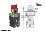 Metal 3 Position Maintained Selector Switch Using As Warning Signals