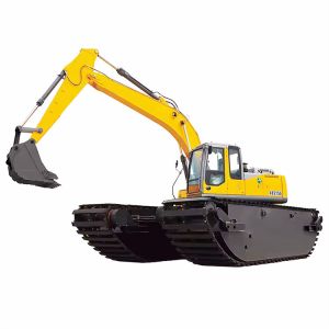 Customized Floating Amphibious Excavator Pontoon Q355B Undercarriage Water Track