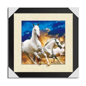 CMYK 3D Lenticular Pictures With MDF Frame Cat Design Decorative Printing