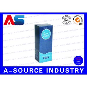 10ml Vial Storage Box Matt Finish Carton Paper Blue WIth UV Spot Braille Box