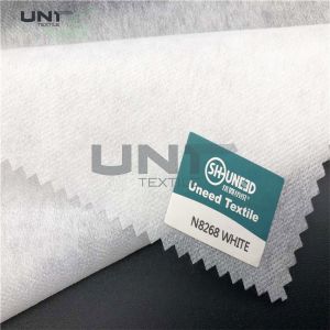 Adhesive Fusible Non Woven Interlining Double Dot For Garment