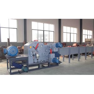 Electrical Motor Drum Type Wood Chipper Hydraulic Feed Branch Crusher Machine