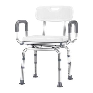 Adjustable Swivel Shower Stool Portable Safety Rotating Shower Chair