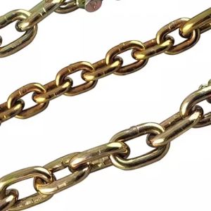Load Lifting G70 Transport Chain Alloy Steel Yellow Zinc with 2t Working Load
