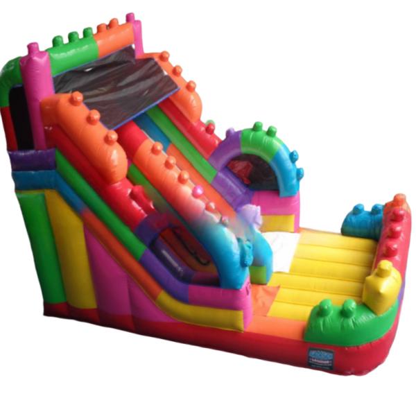 Gender-Neutral Inflatable Bounce Slide with Custom Logo Printed Commercial Water Slide