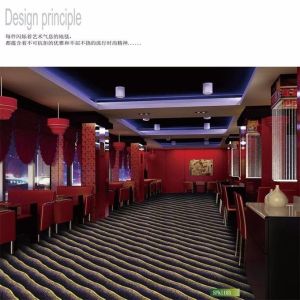 Cheap striped pattern printed glow wilton carpet for theme restaurant